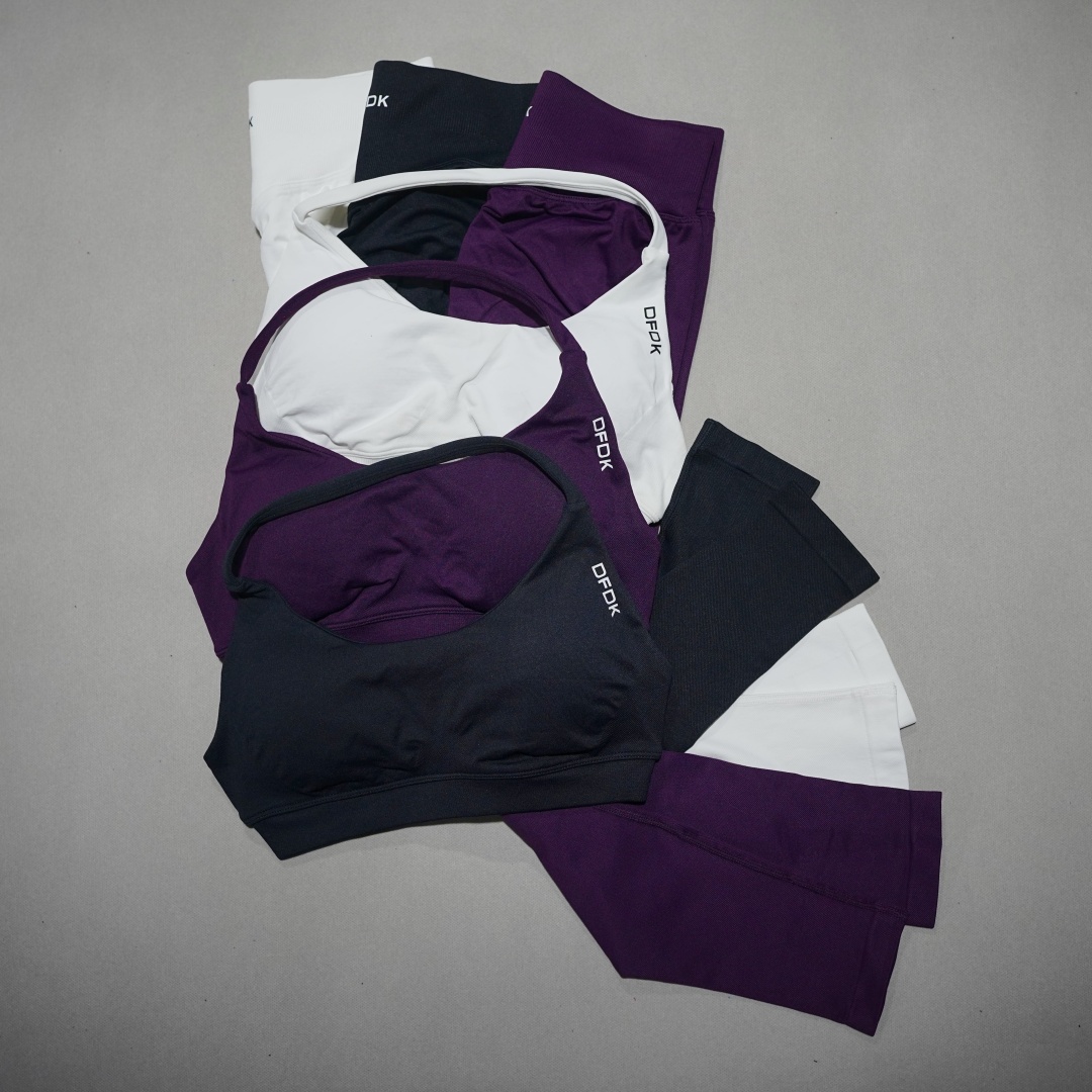 Herbal Yoga - DFDK Women's Lace-Up 2Pcs Activewear Set,