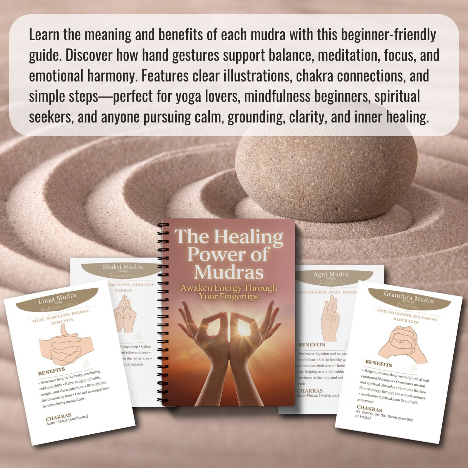 Mudras Hand Yoga Guide Healing - Healing Wellness avis et prix