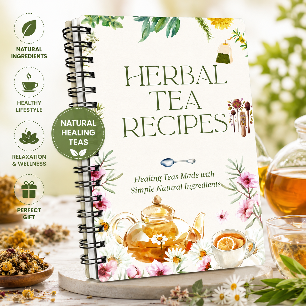 Herbal Tea Recipes Book – Natu - Herbal Wellness Book avis et prix