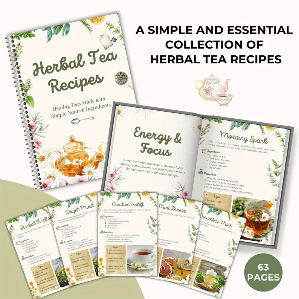 Herbal Tea Recipes Book – Natu - Herbal Wellness Book avis et prix