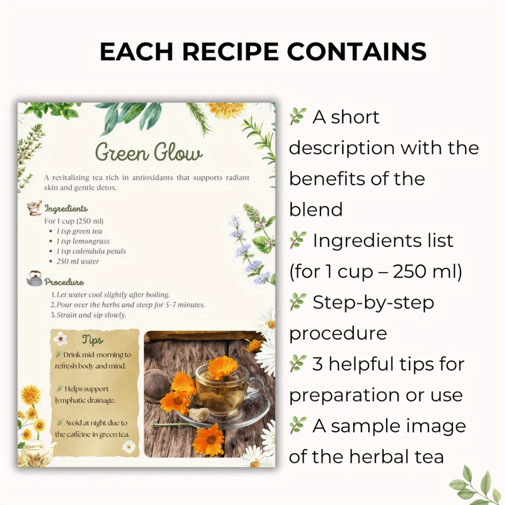 Herbal Tea Recipes Book – Natu - Herbal Wellness Book avis et prix