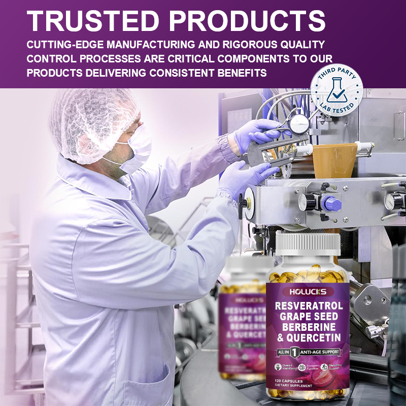 HOLUCKS Organic Resveratrol Ca - Wellness Quercetin avis et prix