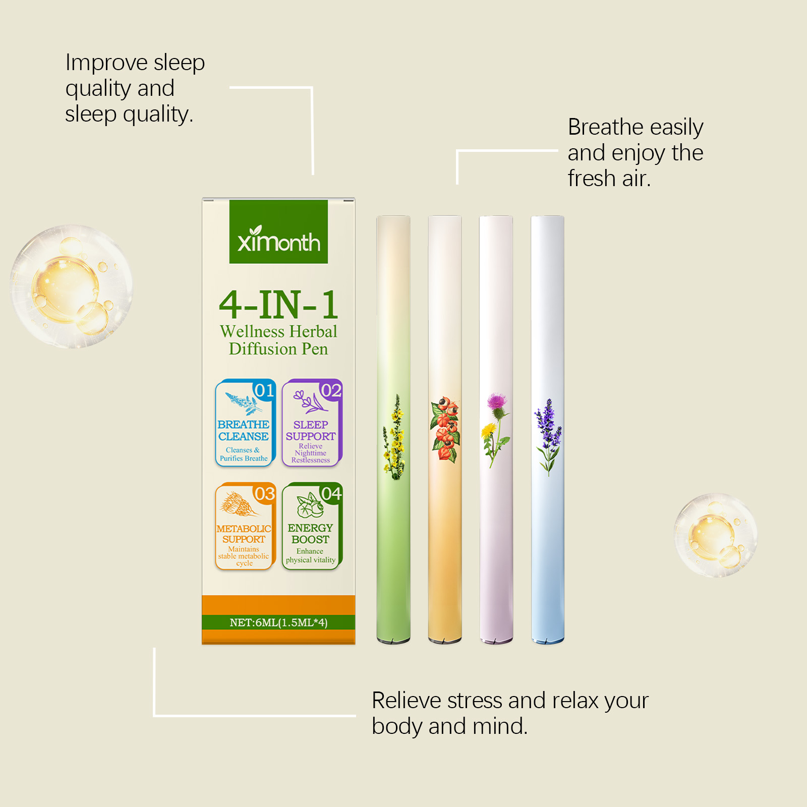 4 In 1 Herbal Energy Combo Sti - Herbal Wellness For You avis et prix
