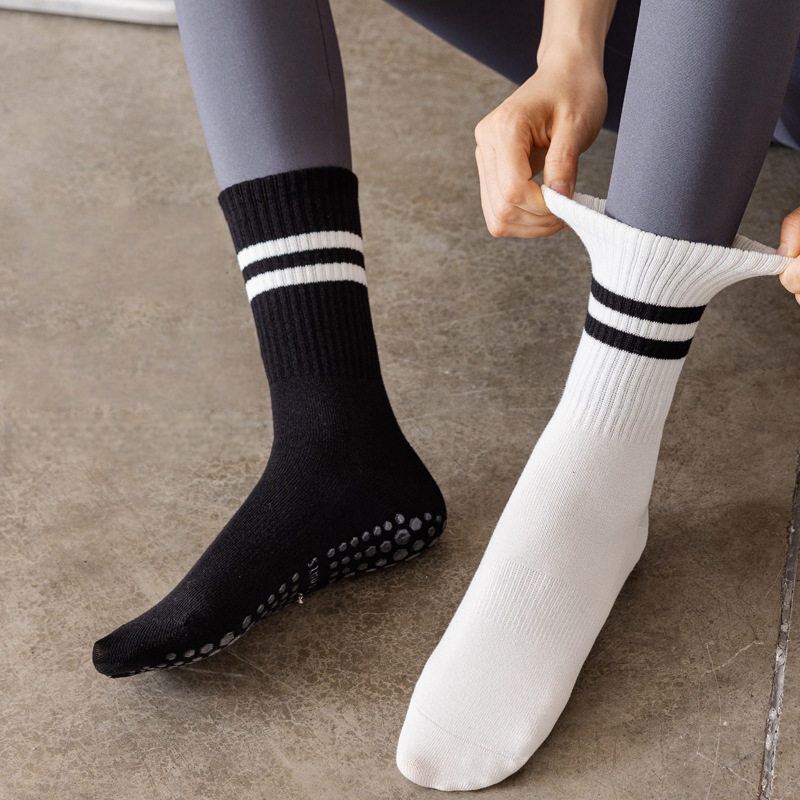 Women Non Slip Yoga Socks, Gri - Herbal Yoga avis et prix