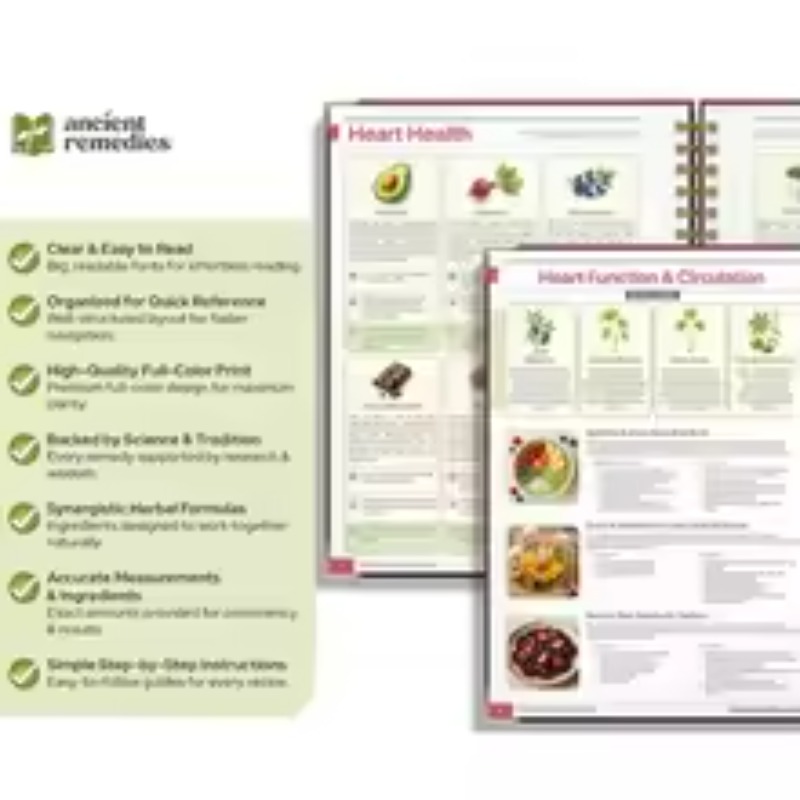 Natural Healing Manual Spiral  - Herbal Wellness Book avis et prix