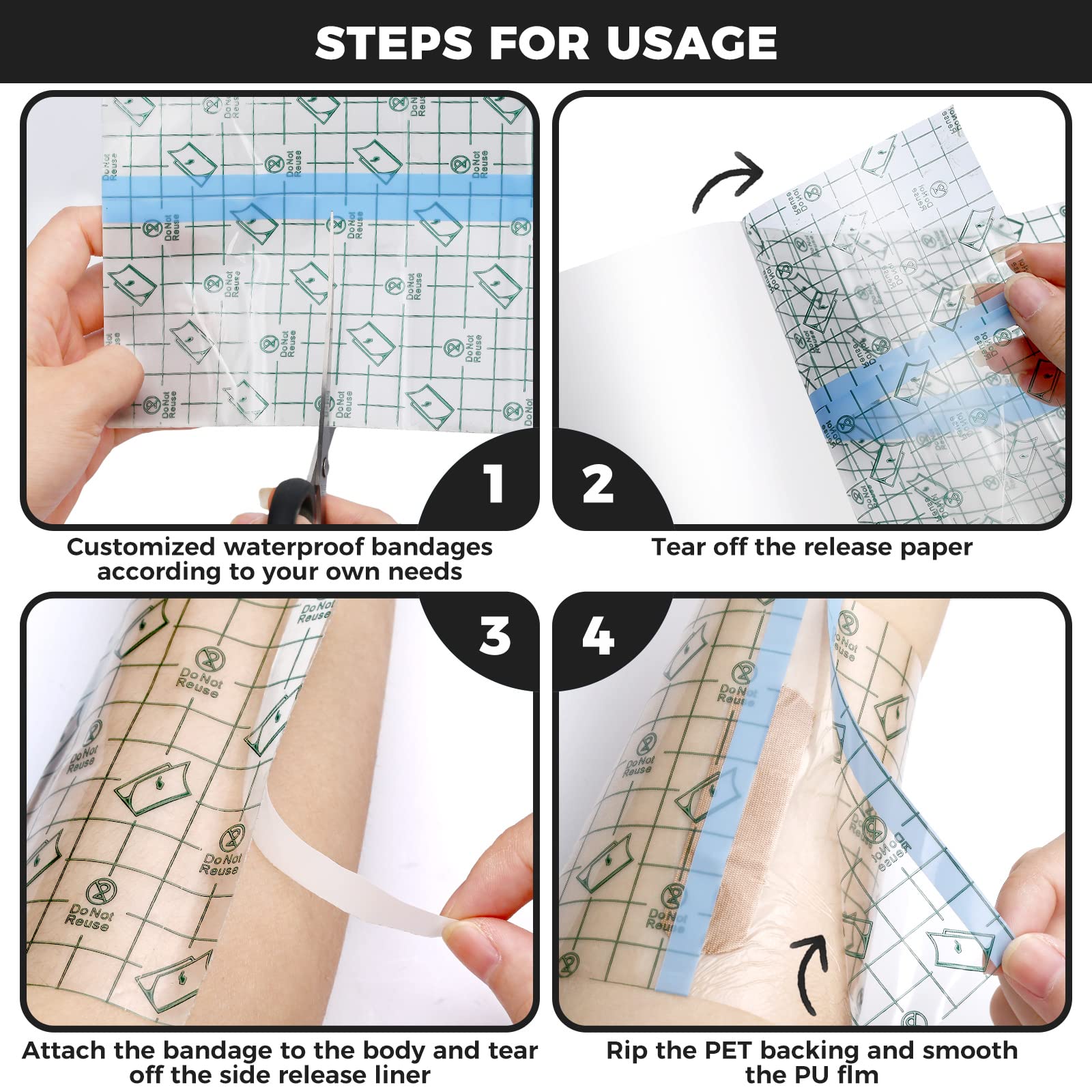 5m Waterproof Protective Tatto - Healing Wellness avis et prix