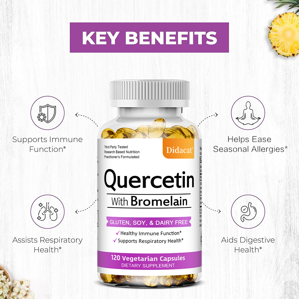 Quercetin & Bromelain Capsules - Wellness Quercetin avis et prix