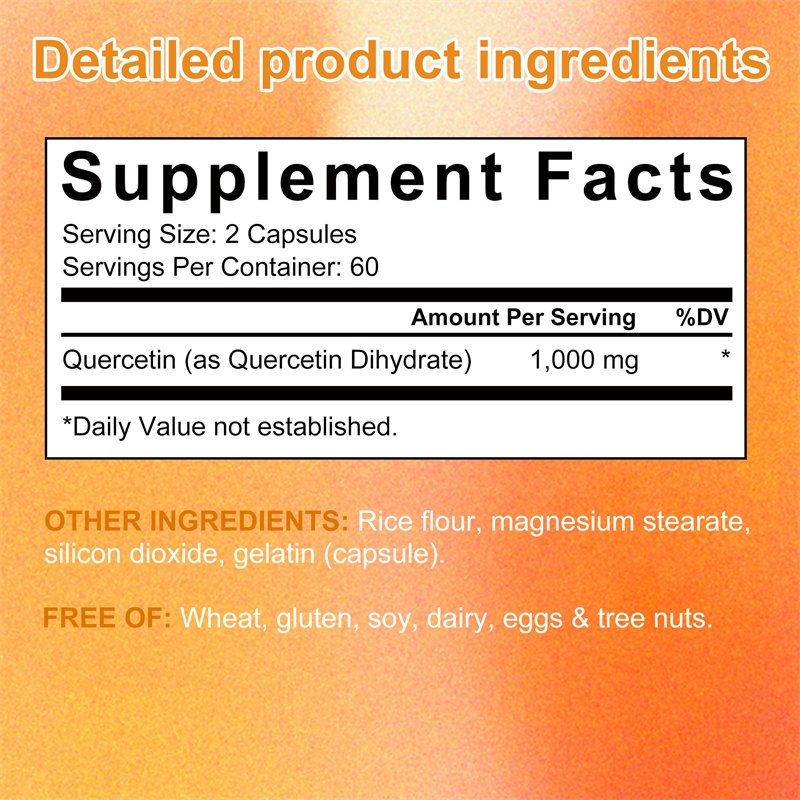 Quercetin Capsules 1000mg - Na - Wellness Quercetin avis et prix
