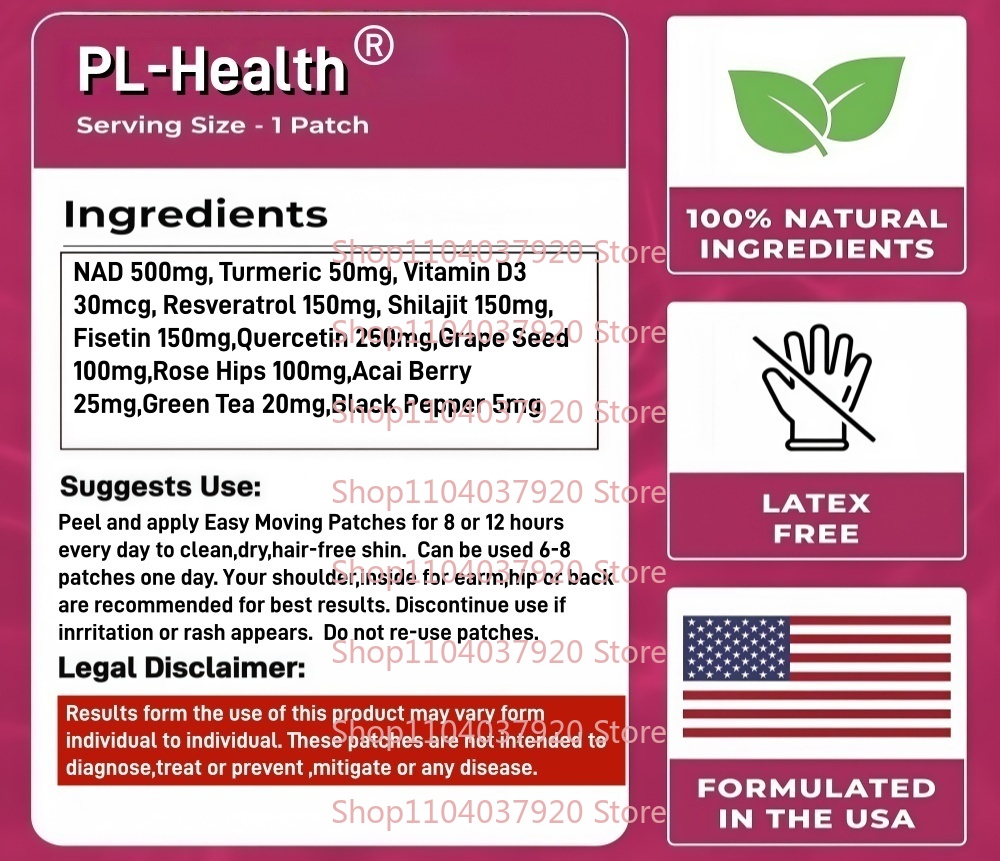 30 Patches NAD+ Transdermal Pa - Wellness Quercetin avis et prix