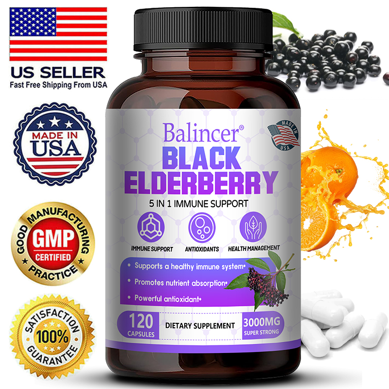 Black Elderberry Capsules - Vi - Wellness Quercetin avis et prix