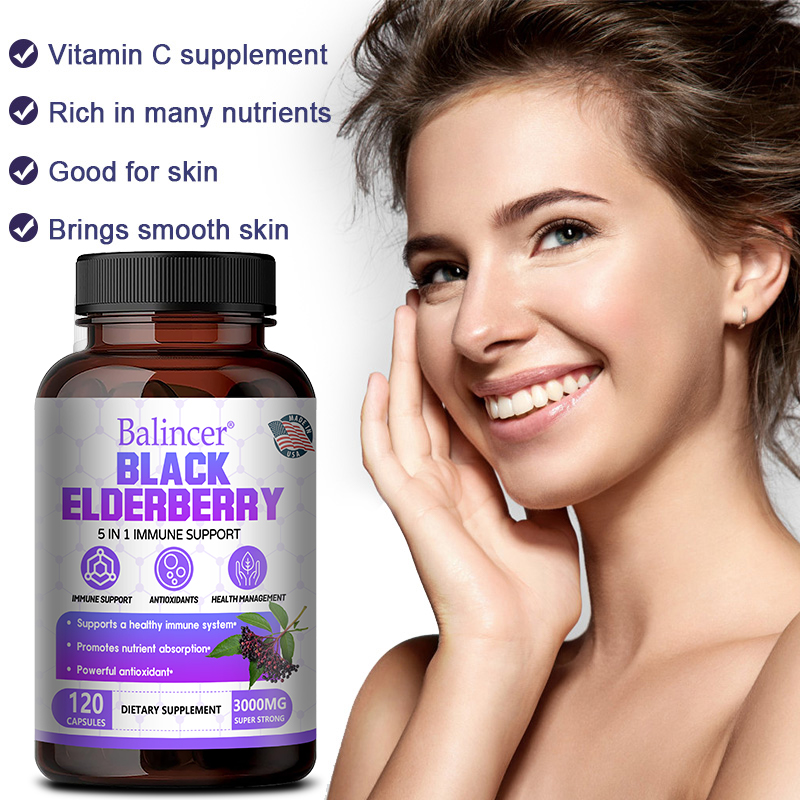 Black Elderberry Capsules - Vi - Wellness Quercetin avis et prix