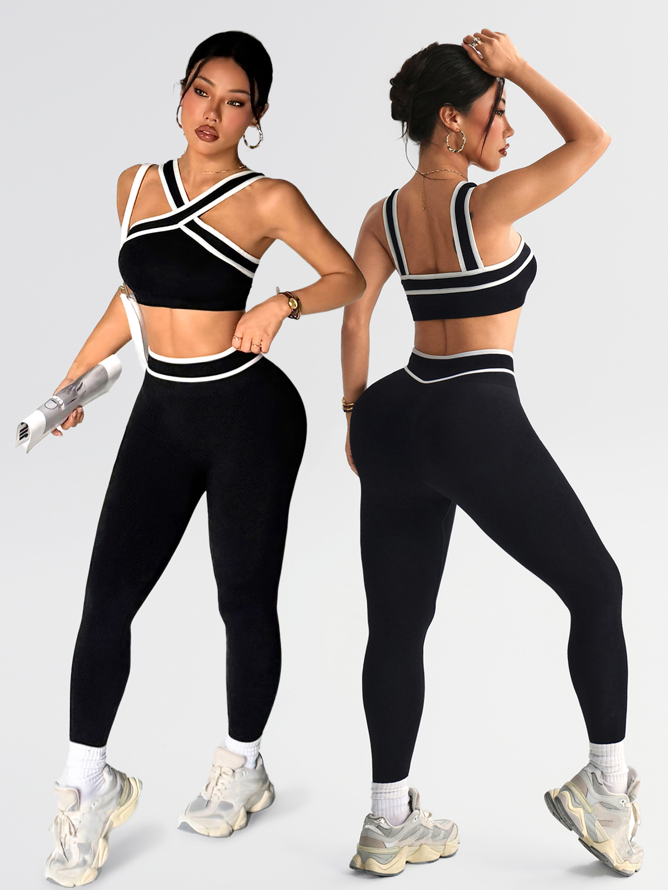 2 pcs Women Seamless Yoga Sets - Herbal Yoga avis et prix