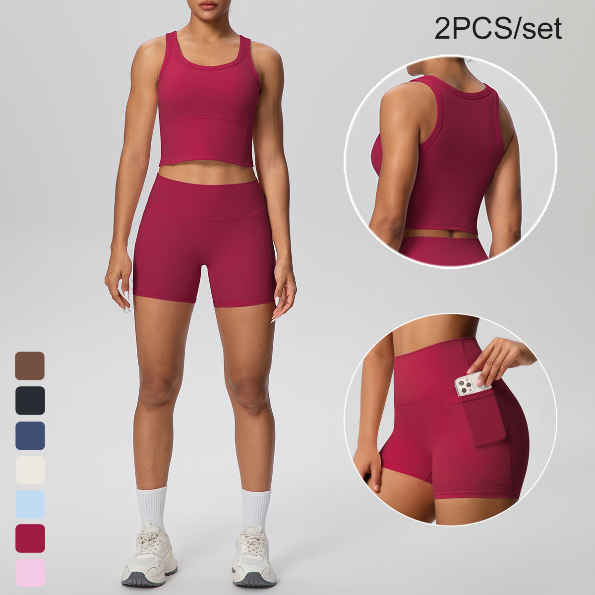 2PCS Women Summer Fitness Spor - Herbal Yoga avis et prix