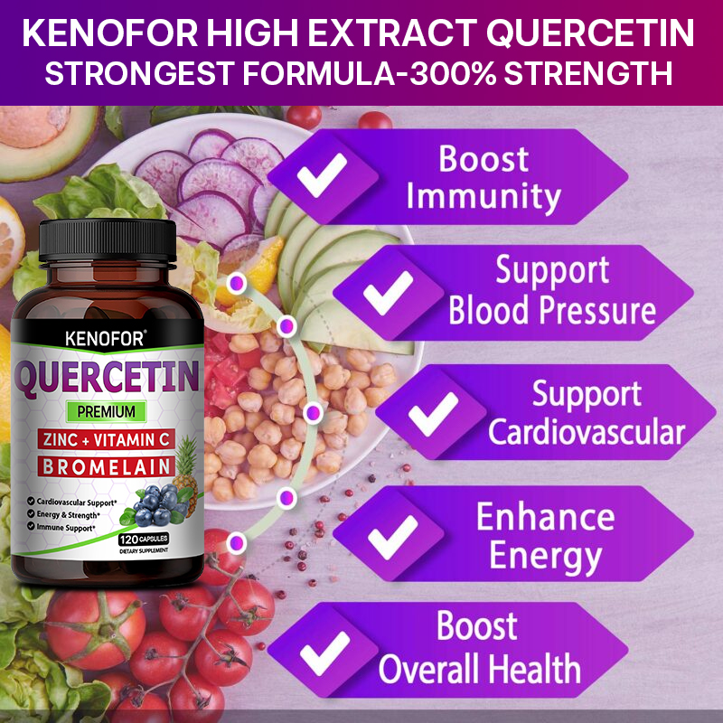 Quercetin Capsules with Bromel - Wellness Quercetin avis et prix