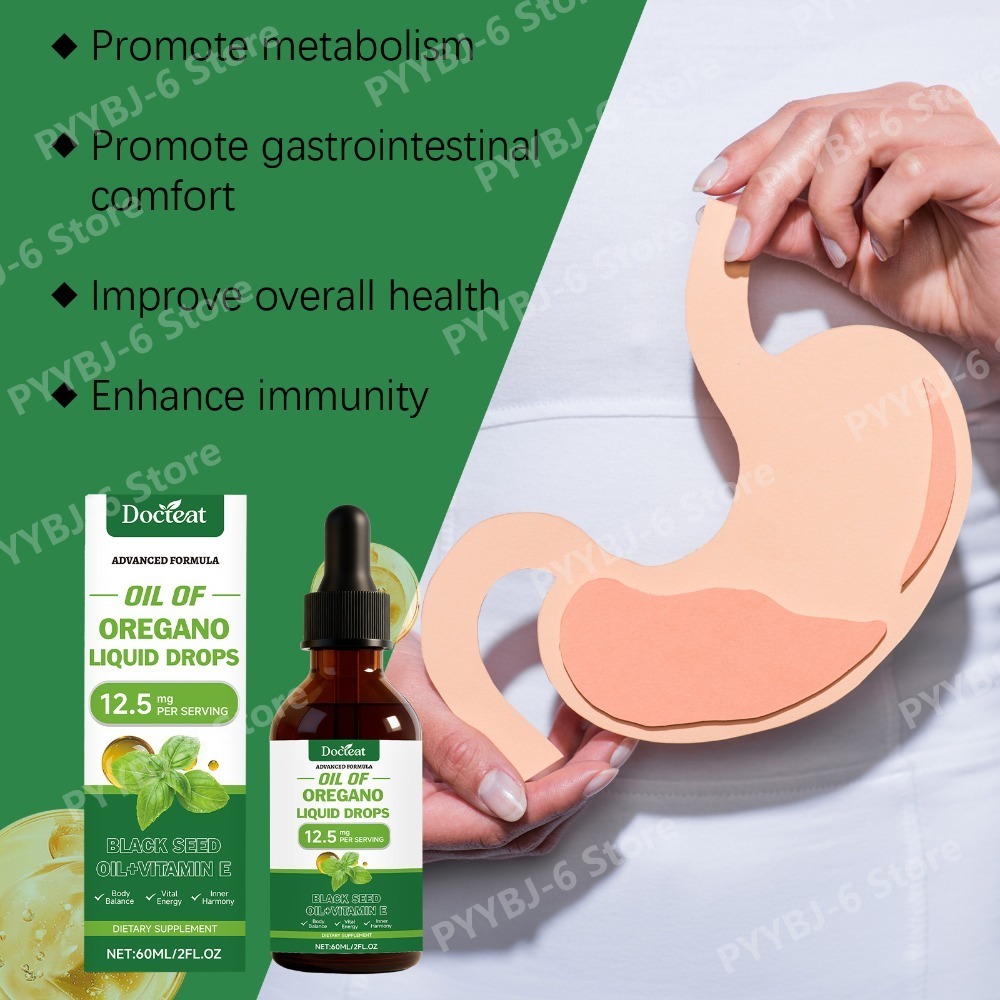 Oregano Oil Liquid Drops 60ml  - Herbal Wellness For You avis et prix