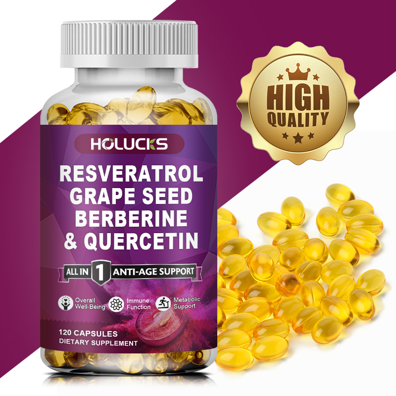 HOLUCKS Resveratrol Supplement - Wellness Quercetin avis et prix