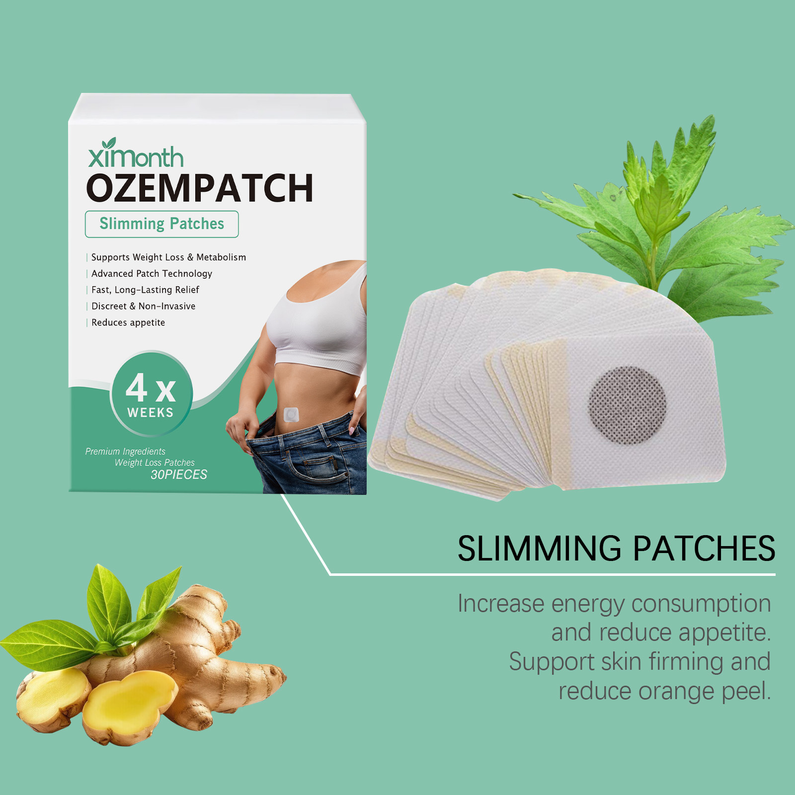 Ximonth Body Shaping Patches I - Herbal Wellness For You avis et prix